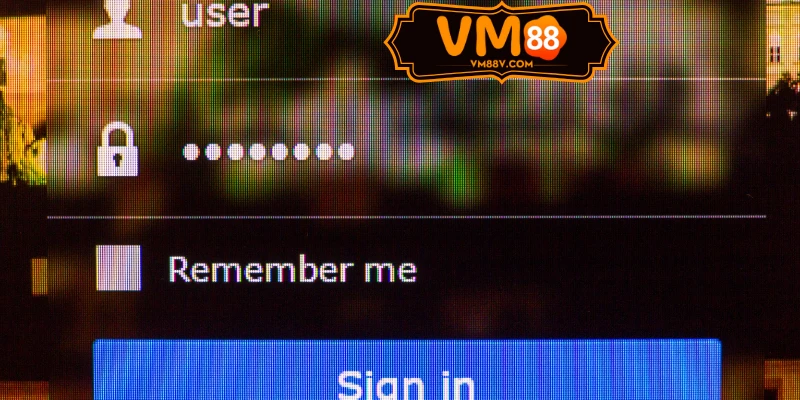 Giao diện đăng nhập VM88 bảo mật